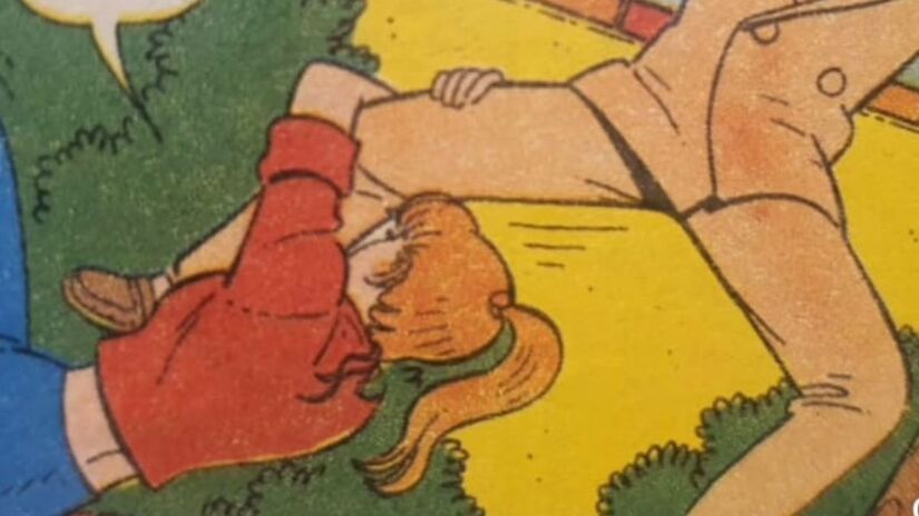 Publicação dos anos 80 reflete padrões da época e traz representação feminina considerada problemática hoje /Reprodução