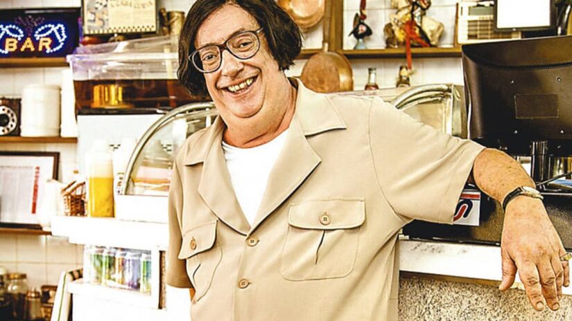 Beiçola marcou a TV brasileira como dono da pastelaria na série humorística /Reprodução