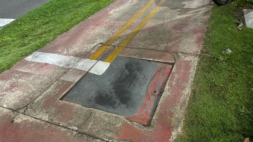 Trecho depois da Unimed, chegando ao Canal 3, não segue normas de trânsito/Isabella Fernandes/DL