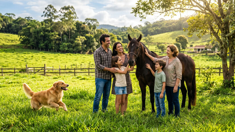 Para cavalos atletas, por exemplo, a terapia ajuda a aliviar a tensão de treinos intensos / Imagem gerada por IA
