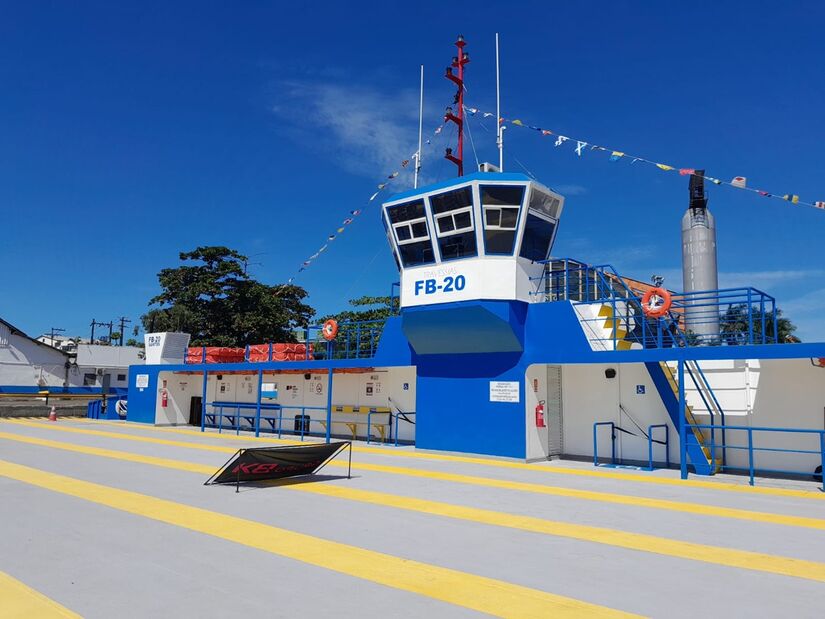 Motores, eixos e lemes da FB-20 foram totalmente modernizados (Maria Eduarda Brito/DL)