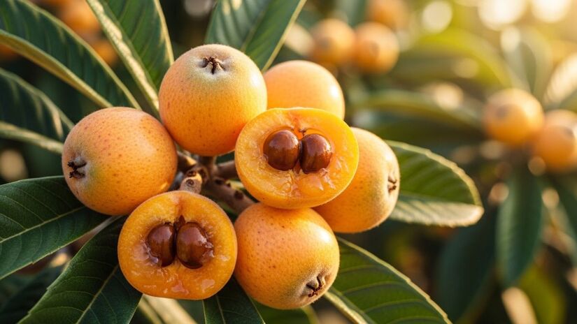 Cultivo de nêspera em vasos ganha espaço em apartamentos e resgata hábito comum dos quintais /Imagem gerada por IA