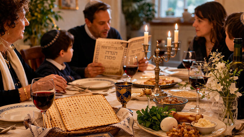 A celebração cristã da Páscoa encontra sua origem no judaísmo, onde é conhecida como Pessach / Foto: Ilustração gerada por IA
