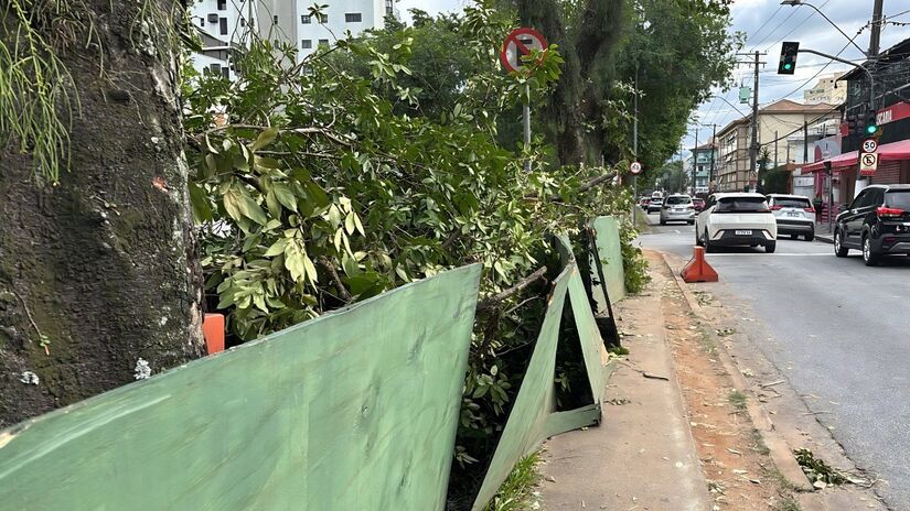 Por conta do pouco espaço deixado para os ciclistas e pedestres, eles acabam tendo de se arriscar ao tentarem fazer a travessia ao lado dos veículos e motos (Isabella Fernandes/DL)