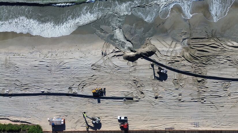 Apesar da finalização, o último trecho da intervenção ainda não será liberado imediatamente ao público, por questões de segurança e avaliações técnicas. José Santos/Prefeitura de Balneário Piçarras