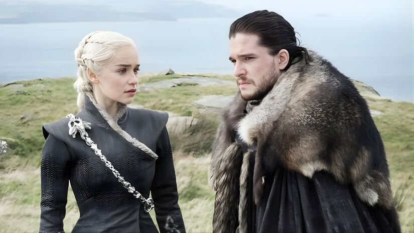 Jon Snow (Kit Harington) e Daenerys Targaryen (Emilia Clarke) foram um dos grandes protagonistas da série 'Game of Thornes' (HBO/Divulgação)