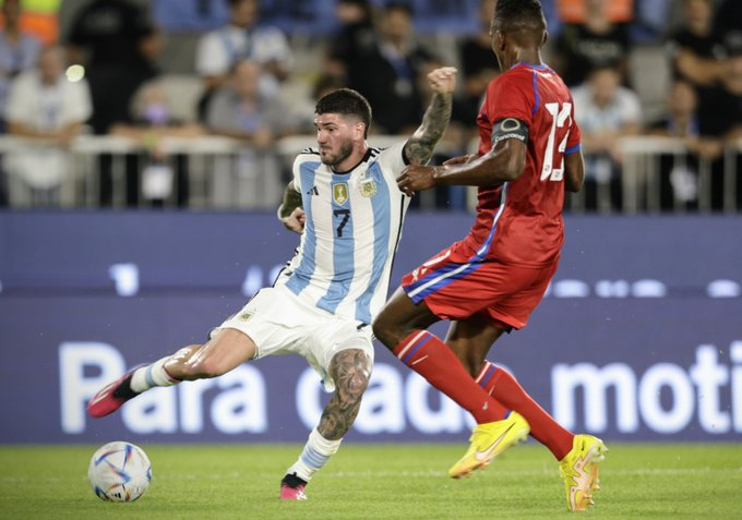 Veja fotos da comemoração dos jogadores da Argentina após o tri da