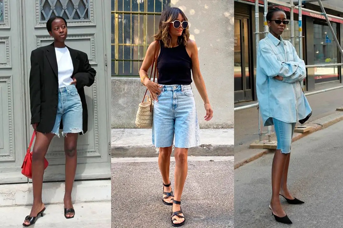 Bermuda jeans com lavagem mais clara já é a preferida e clássica