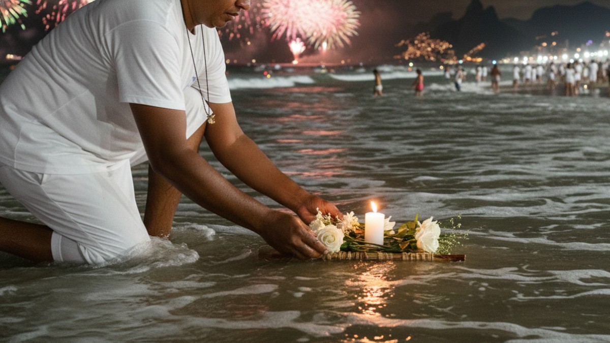 Herança cultural: a tradição de saudar o mar tem raízes profundas nas religiões de matriz africana e no culto a Iemanjá
