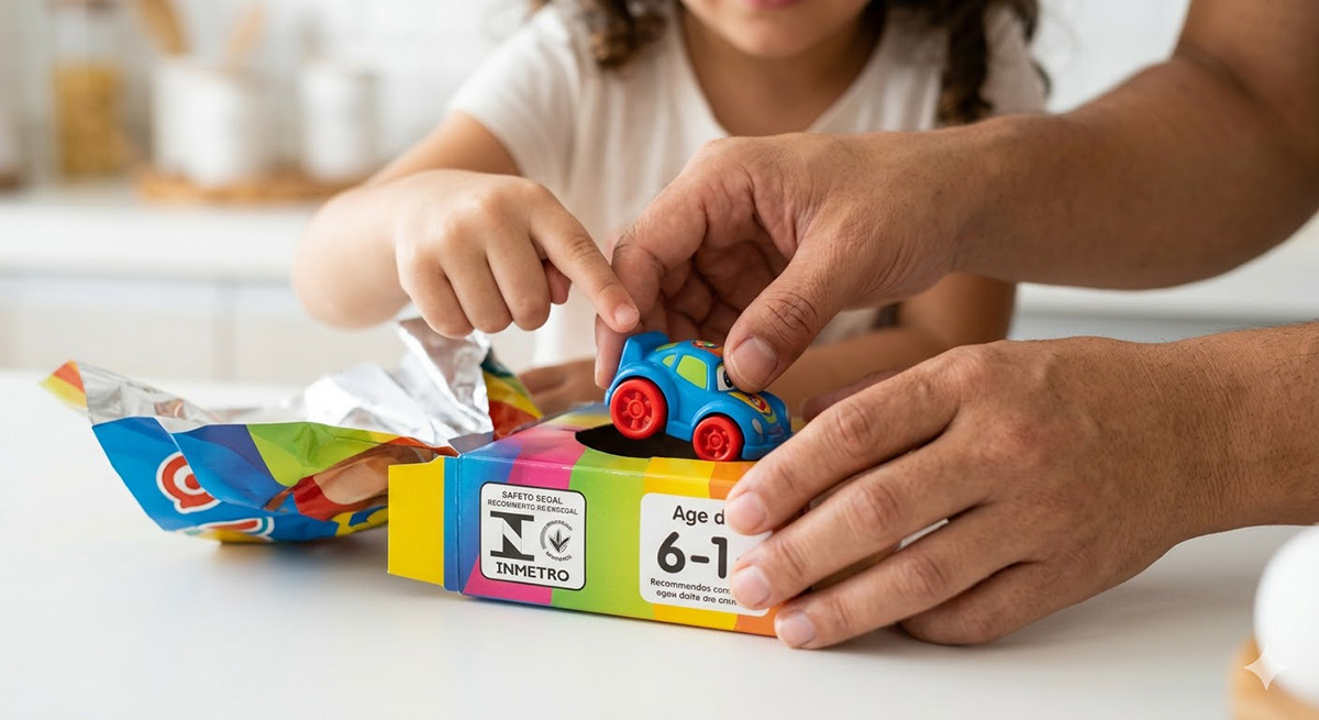 Brinquedo em ovo de páscoa