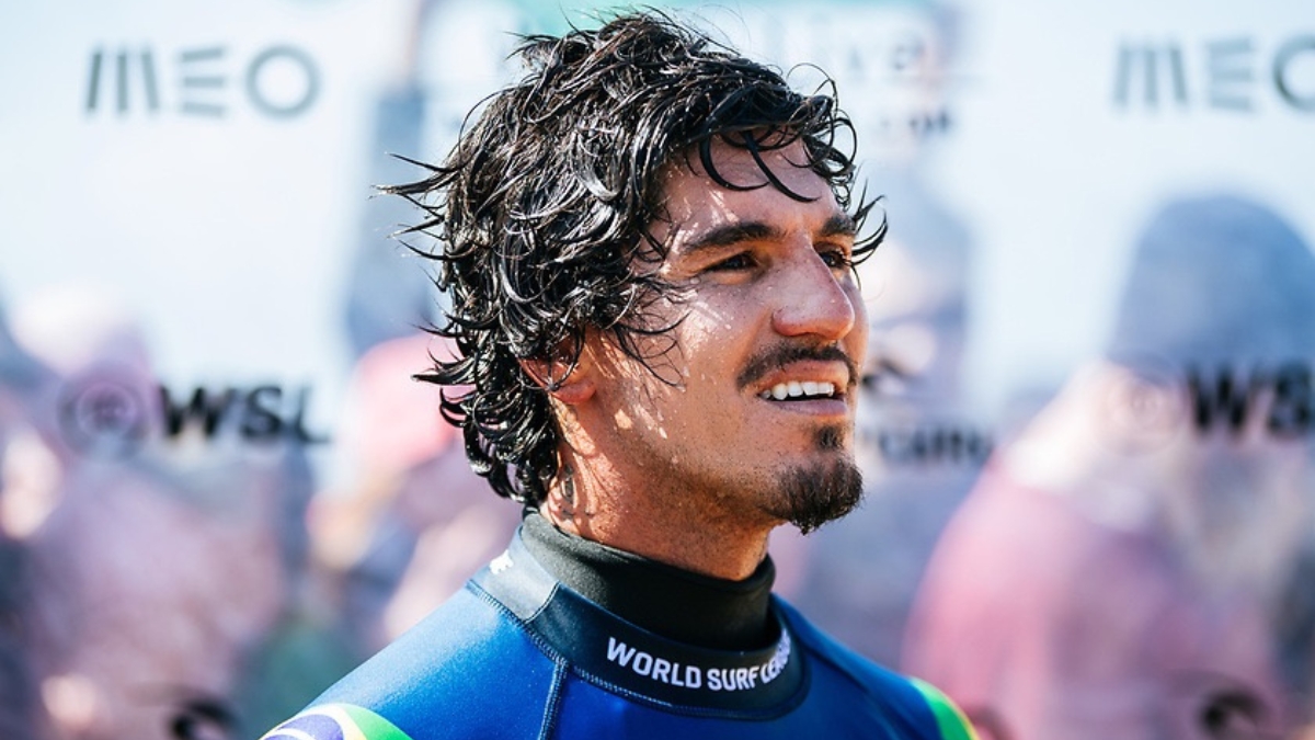 Gabriel Medina durante a etapa de Portugal da WSL