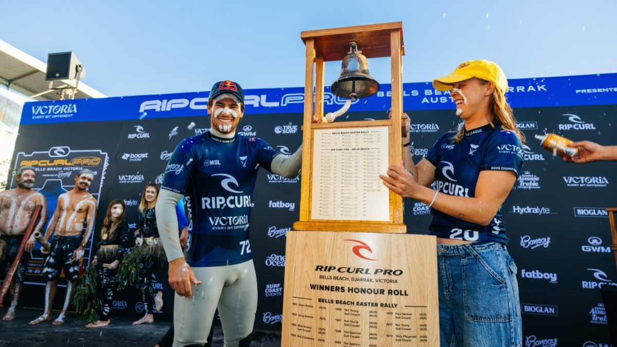 Jack Robinson e Isabella Nichols são os atuais campeões da etapa de Bells Beach