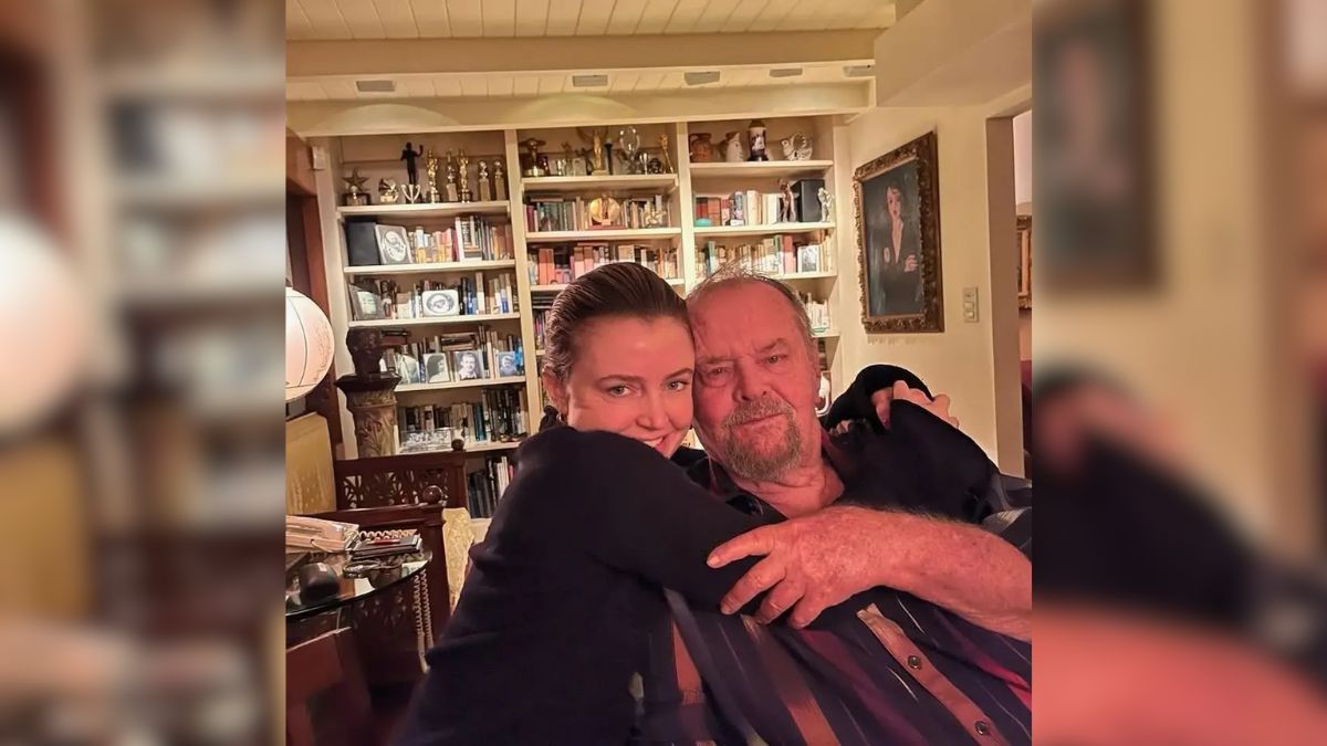 Jack com a sua filha Lorraine em uma das raras fotos atuais do ator nas redes sociais