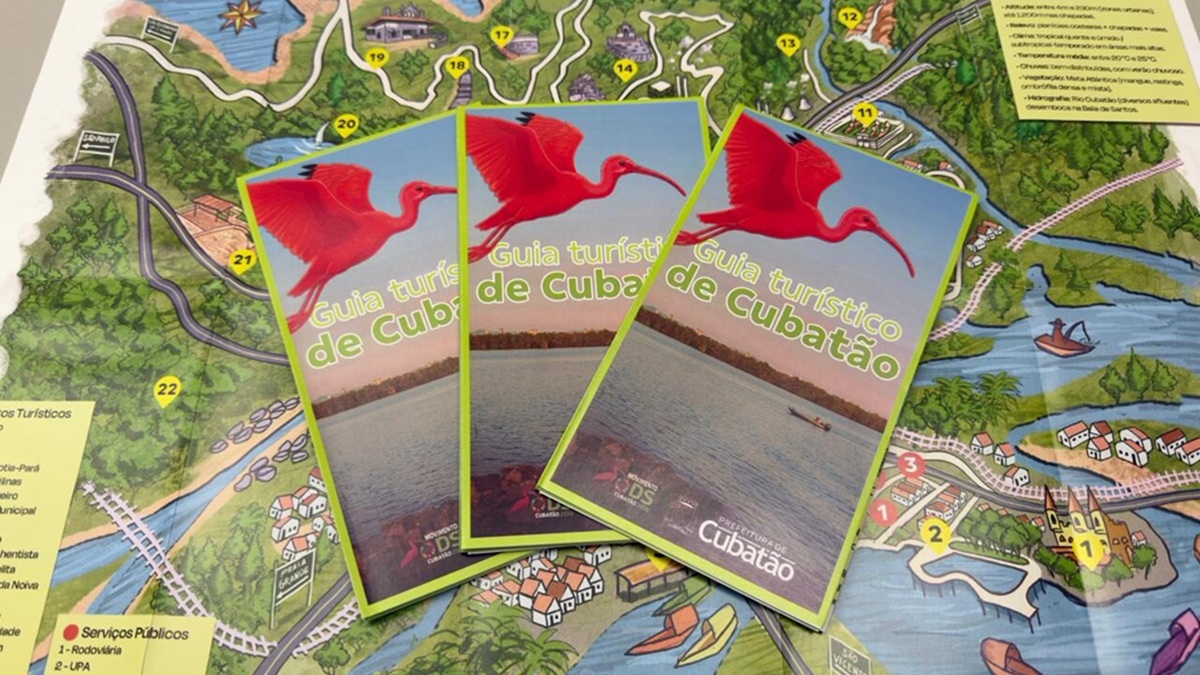 Mapa Turístico de Cubatão foi apresentado no Paço Municipal, na tarde desta quarta-feira (25)
