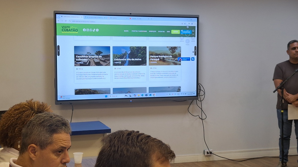 O site turístico 'Visite Cubatão' foi reformulado e apresentado pela Prefeitura