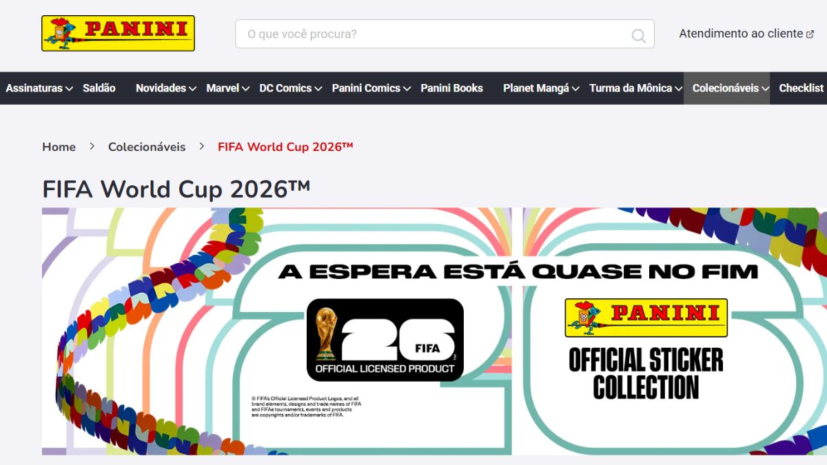 Embora a pré-venda esteja próxima, este é o único detalhe que é indicado sobre o assunto no site da Panini