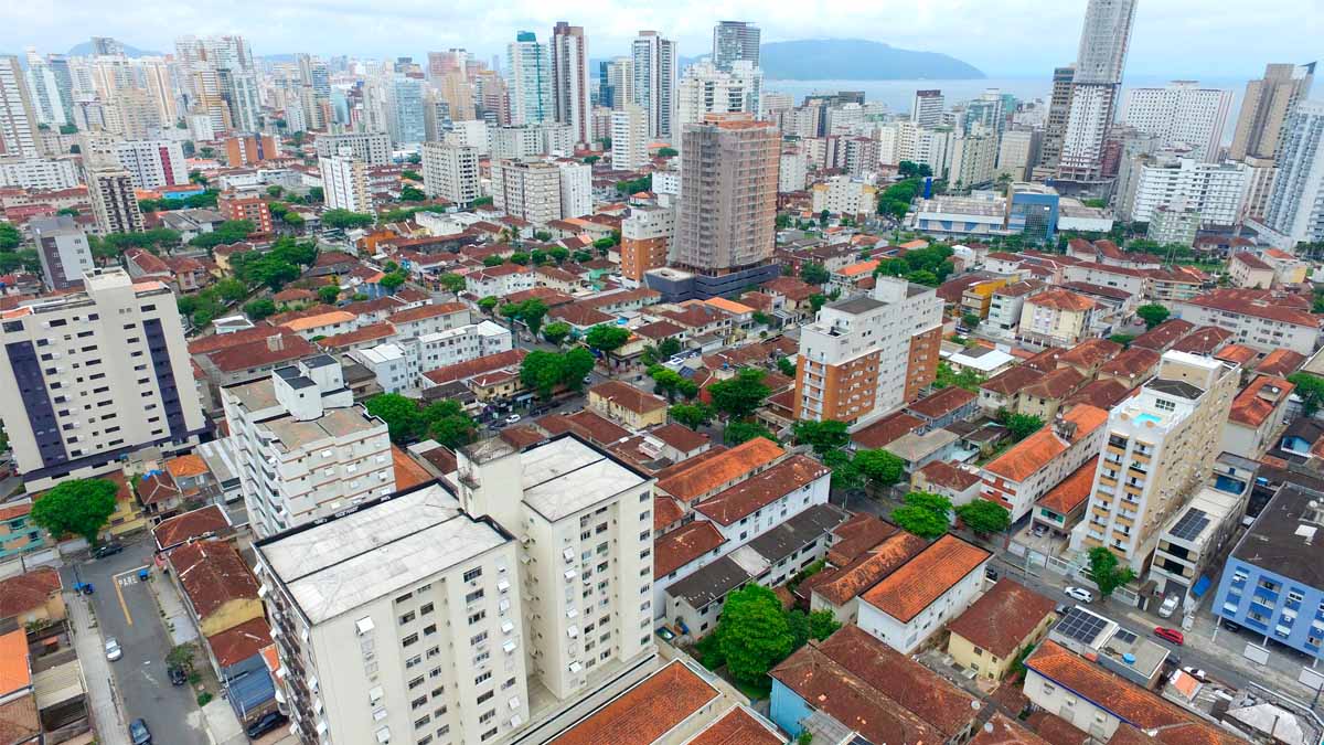 No total, a cidade de Santos possui 167.478 domicílios