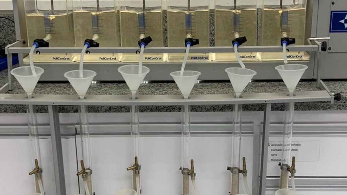 Teste de filtros realizados pela Fapesp