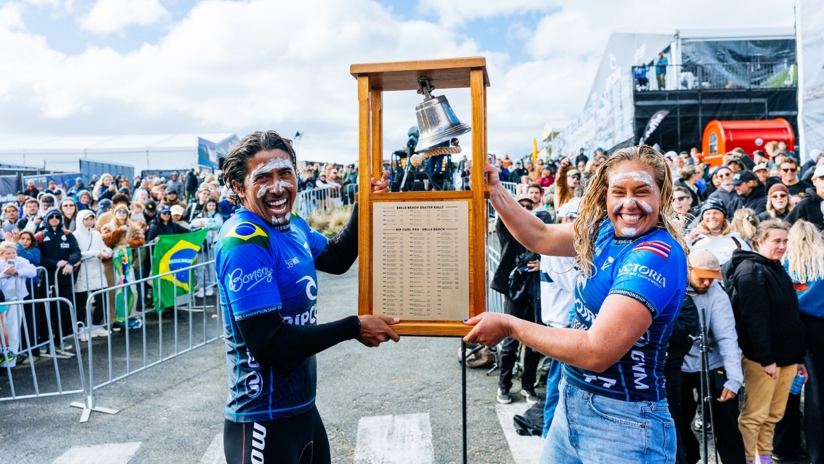 Miguel Pupo e Gabriela Bryan foram os campeões em Bells Beach