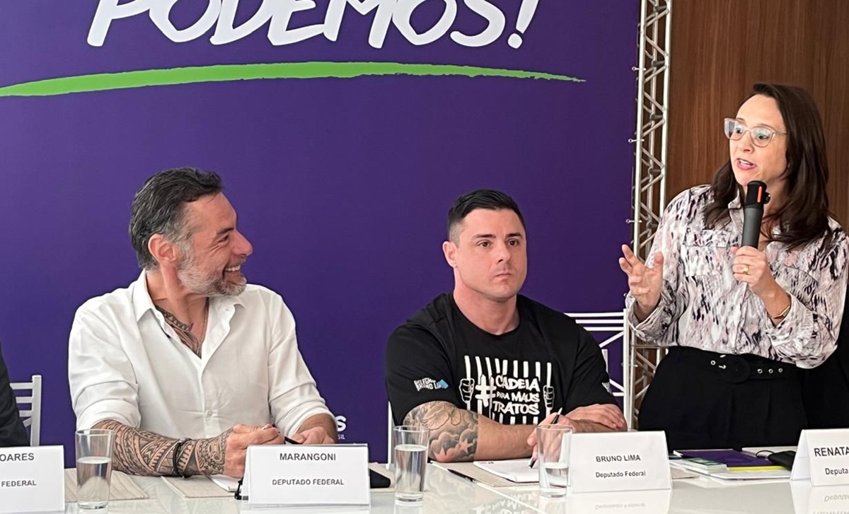 Presidente nacional do Podemos, Renata Abreu, destacou que a legenda deve encerrar o período com mais de 30 deputados federais