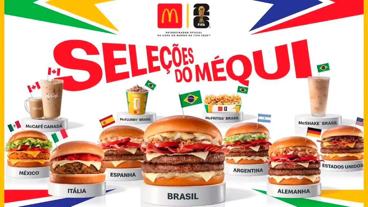 O McDonald's lançou nesta semana o Started para a Copa, antecipando as novidades do menu especial do torneio