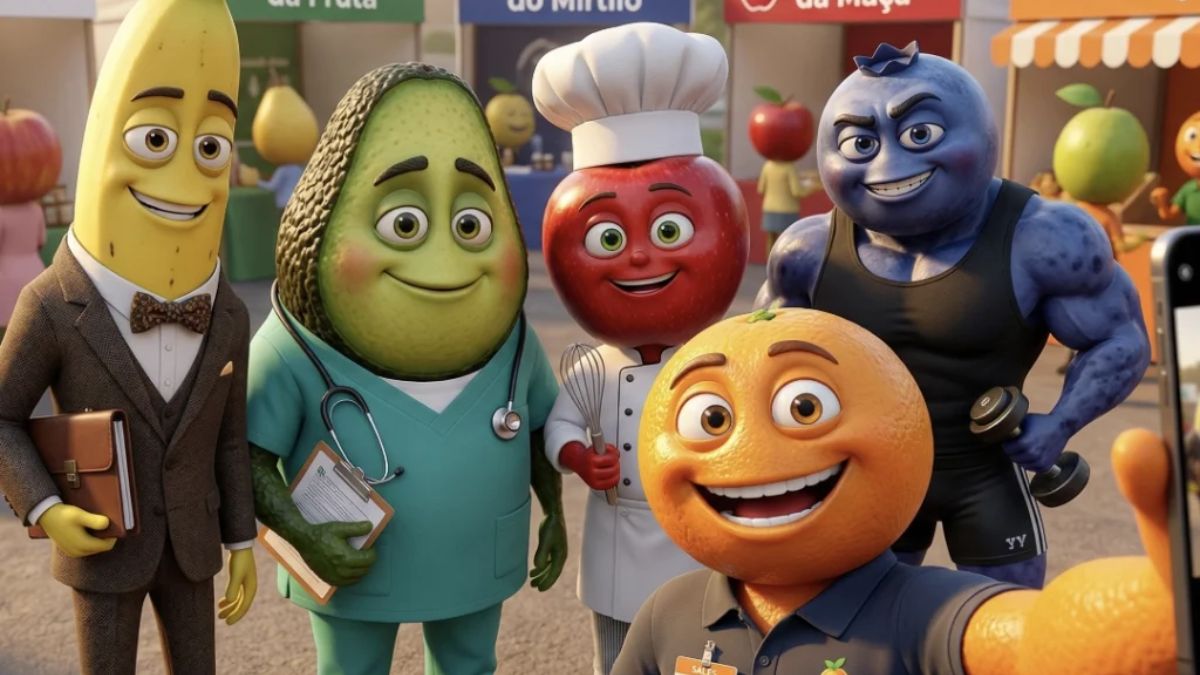 Os episódios das novelinhas de frutas são curtos, pensados para o consumo rápido no celular