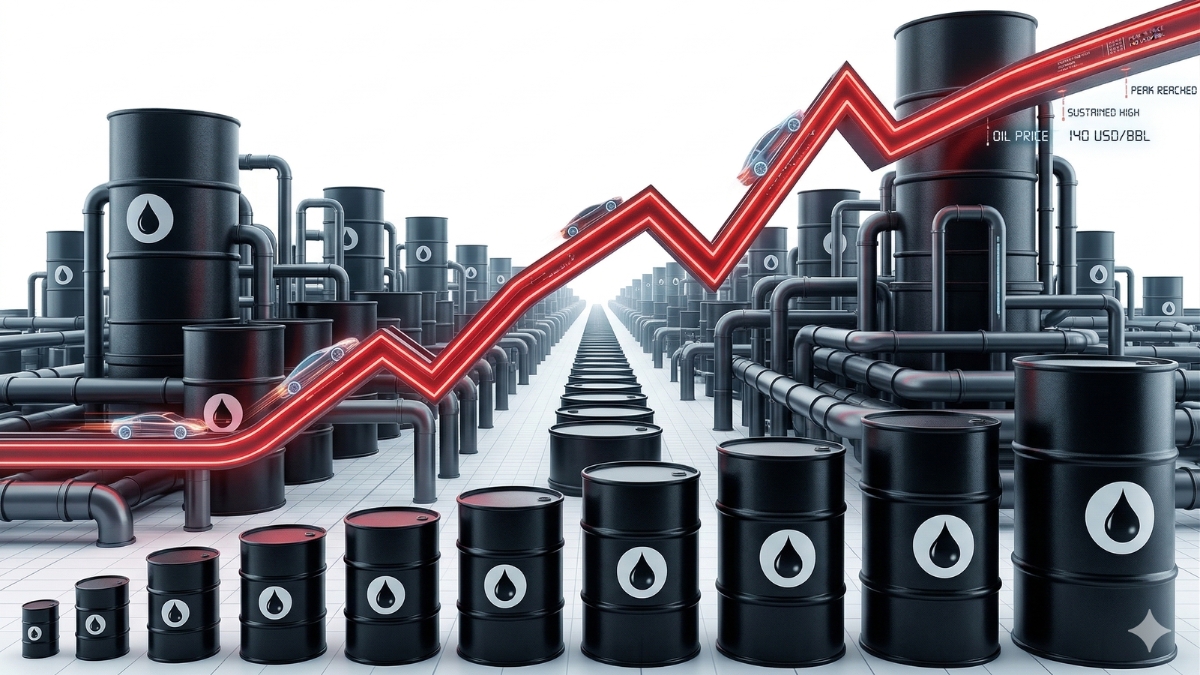 Barril Brent sobe quase 40% após conflitos no Oriente Médio
