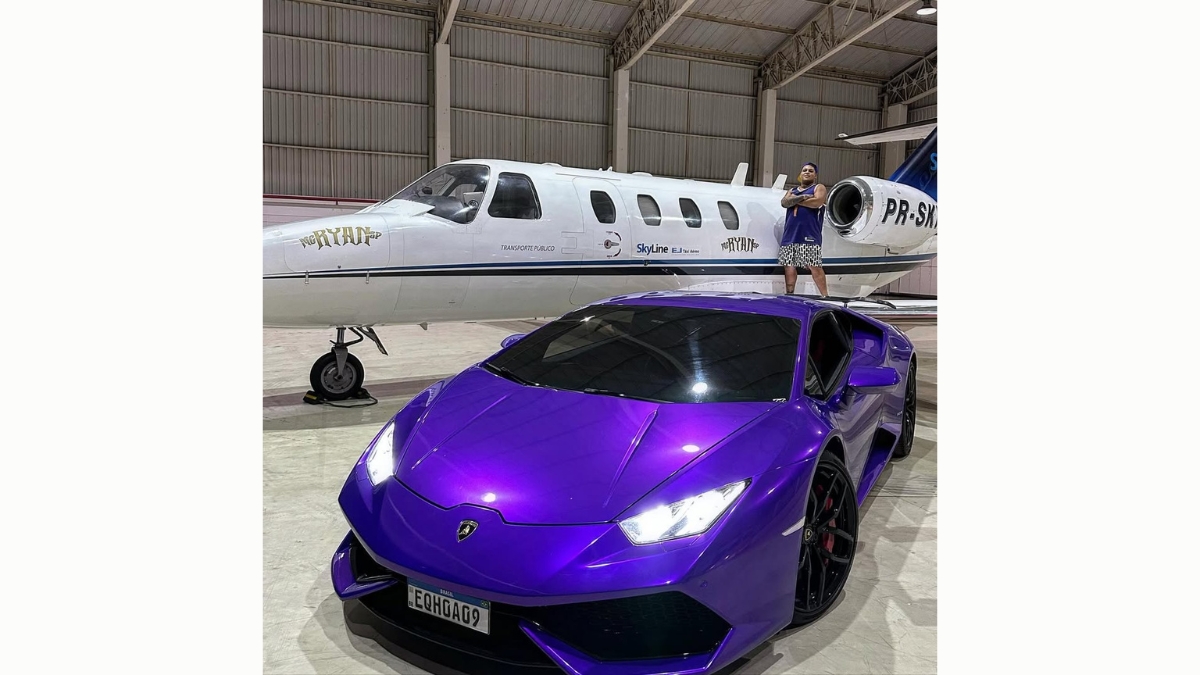 Ryan SP é conhecido pela sua ostenção com carros e itens de luxo