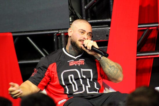 Leo Stronda durante entrevista no Arnold Sports Festival 2026