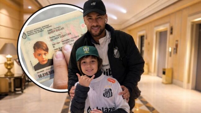 Neymar vive momento fofo com xará argentino antes de decisão pela Sul-Americana