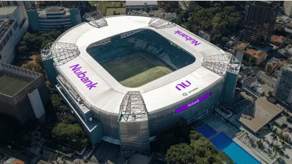 Novo estádio do Palmeiras visto por cima