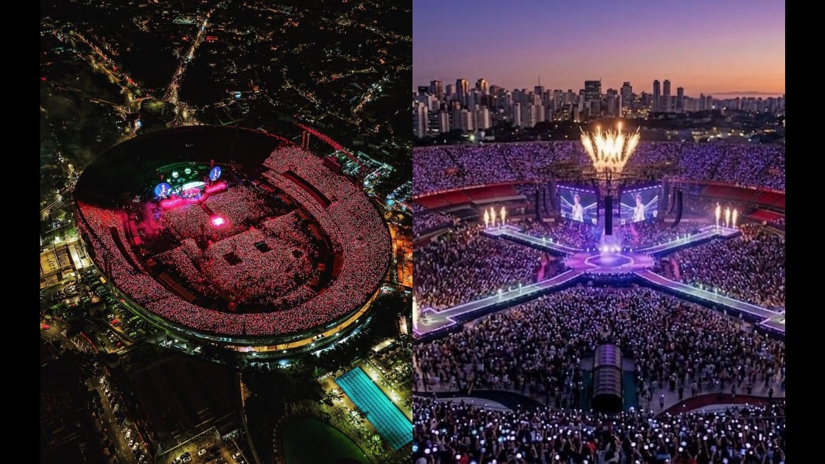MorumBIS iluminado por completo em decorrência de shows