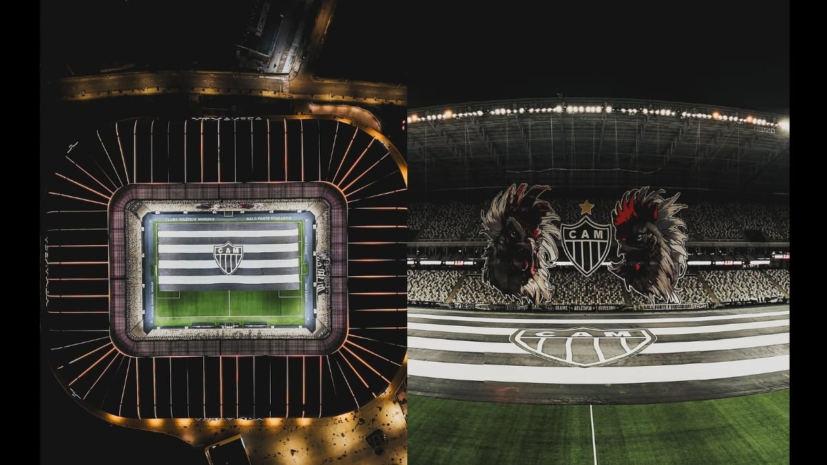 Estádio do Atlético MG visto de cima