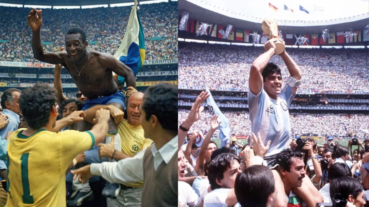 Luz, Câmera, Reis: A matemática solar por trás dos tronos de Pelé e Maradona no Azteca