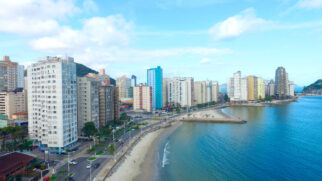 Avanço do mar na Praia do Gonzaguinha e dos Milionários, em São Vicente
