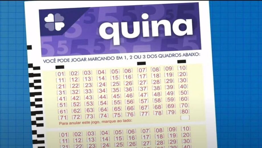 Panfleto de aposta da Loteria Caixa