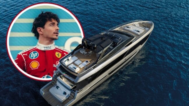 As fotos do novo ‘iate mansão’ de Charles Leclerc, da Ferrari, parecem coisa de outro mundo