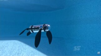 Inspirado pelas tartarugas dos Grandes Lagos, canadense desenvolveu um robô silencioso capaz de monitorar ecossistemas com ajuda da inteligência artificial (Foto: Reprodução/Youtube)