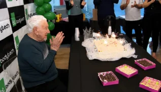 Frederico comemorando 100 anos/EPTV Campinas