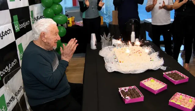 Frederico comemorando 100 anos/EPTV Campinas