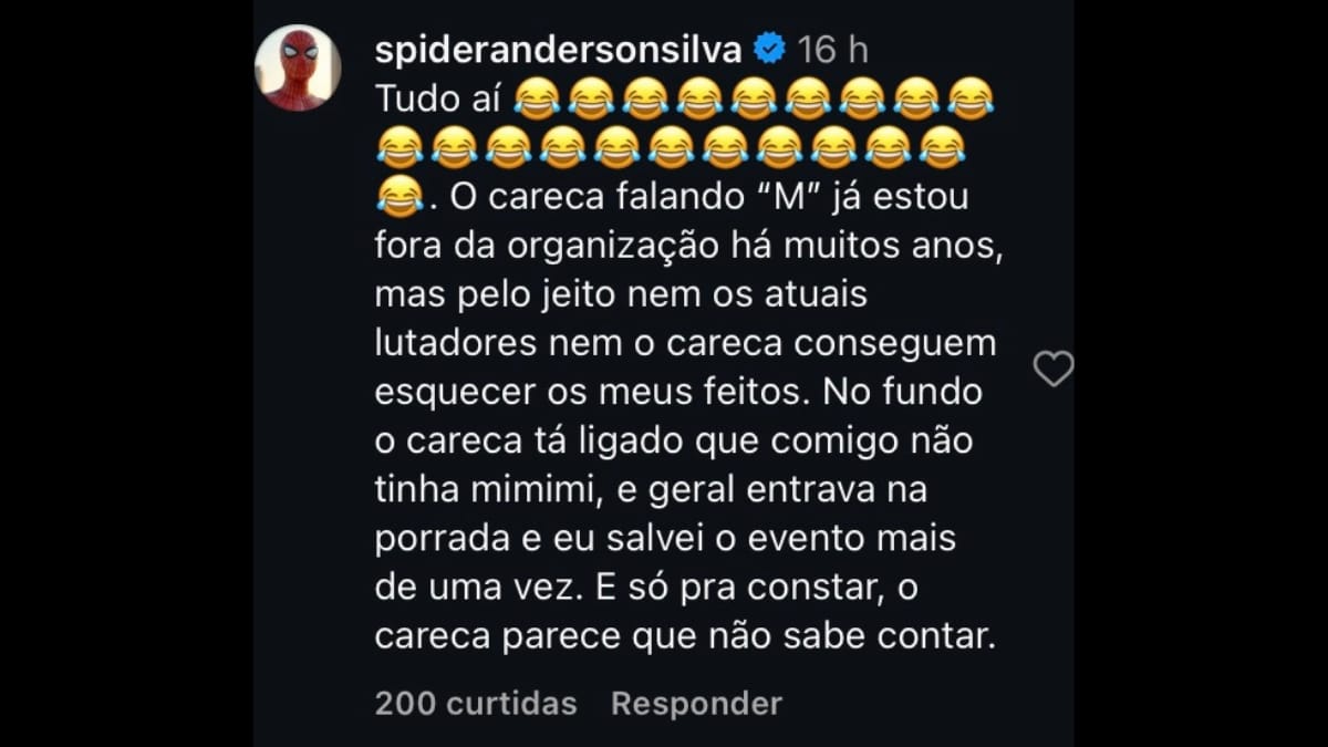 Comentário Anderson Silva