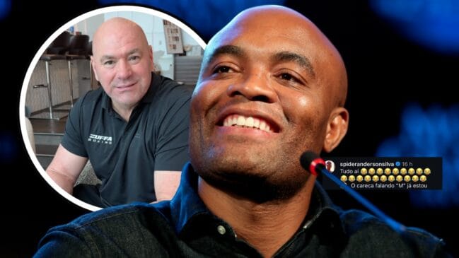 “O careca falando m…”: Anderson Silva ironiza Dana White após fala sobre UFC