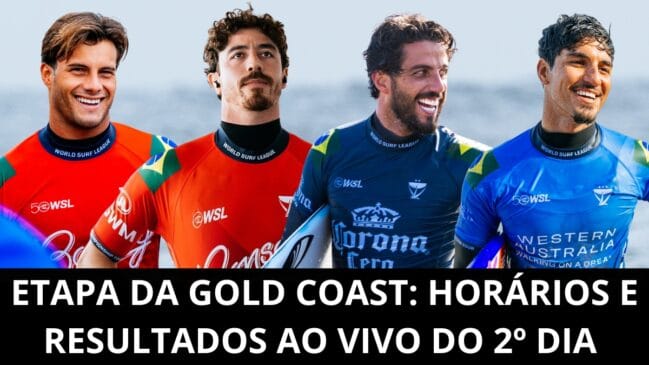 Resultados e baterias ao vivo Gold Coast WSL