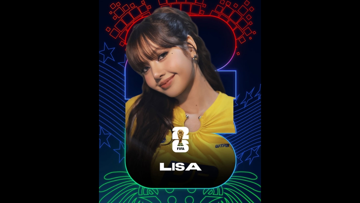 Cantora Lisa em poster de divulgação para Copa do Mundo de 2026