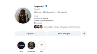 Neymar Jr. muda BIO no Instagram