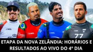 WSL: resultados AO VIVO e horários das baterias do 4º dia da etapa da Nova Zelândia