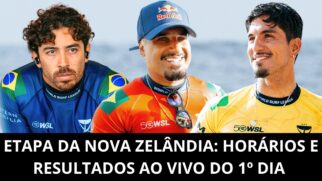WSL: resultados ao vivo e horários das baterias do 1º dia da etapa da Nova Zelândia