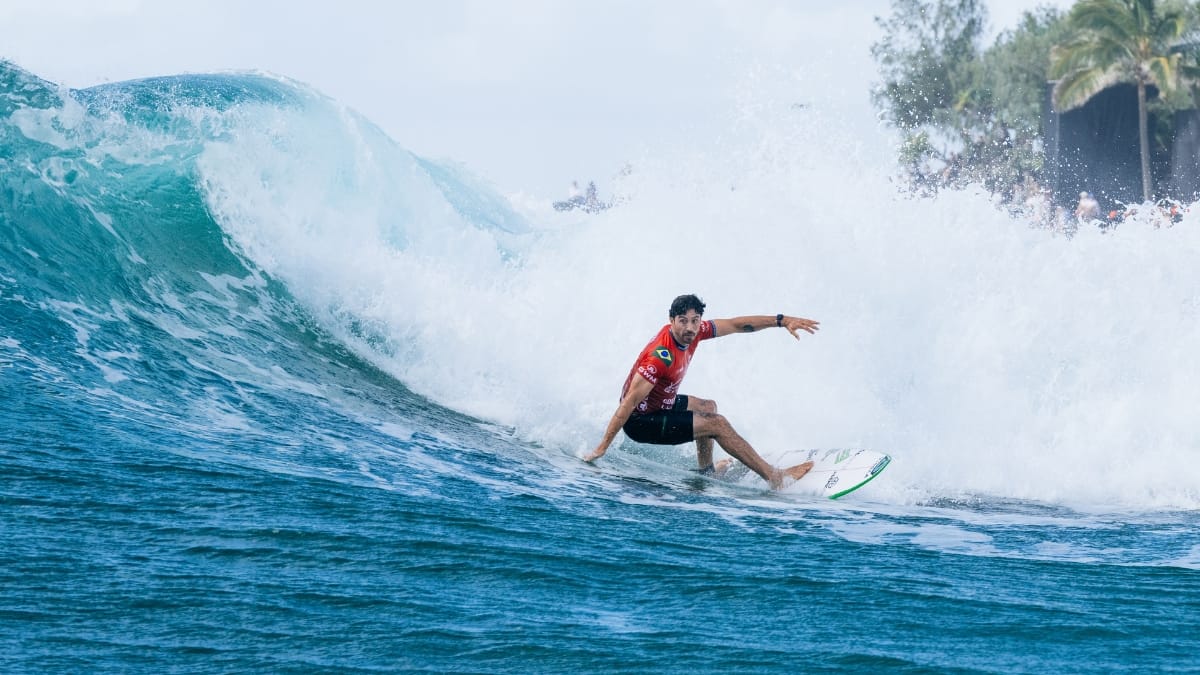 Yago Dora em ação na etapa da Gold Coast / WSL