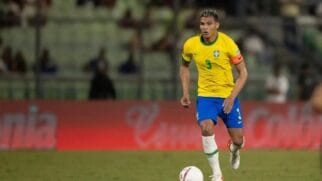 Zagueiro Thiago Silva atuando pela Seleção Brasileira/Divulgação/CBF (2)