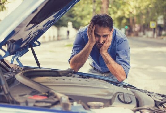 Carro usado com problema mecânico